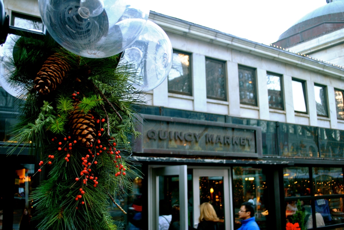 Quincy Market offered endless dining options and hired a local children's theater to perform the Nutcracker.